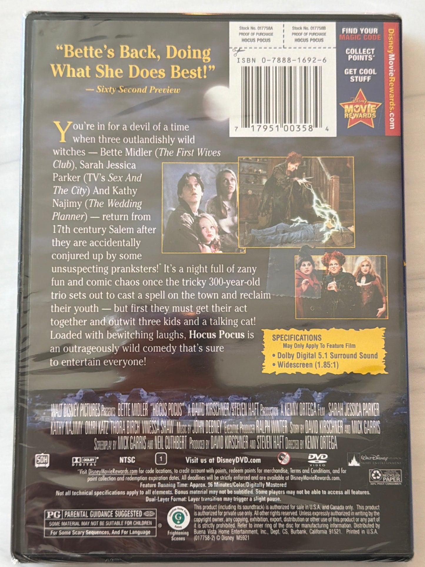 Hocus Pocus (DVD) - SEALED