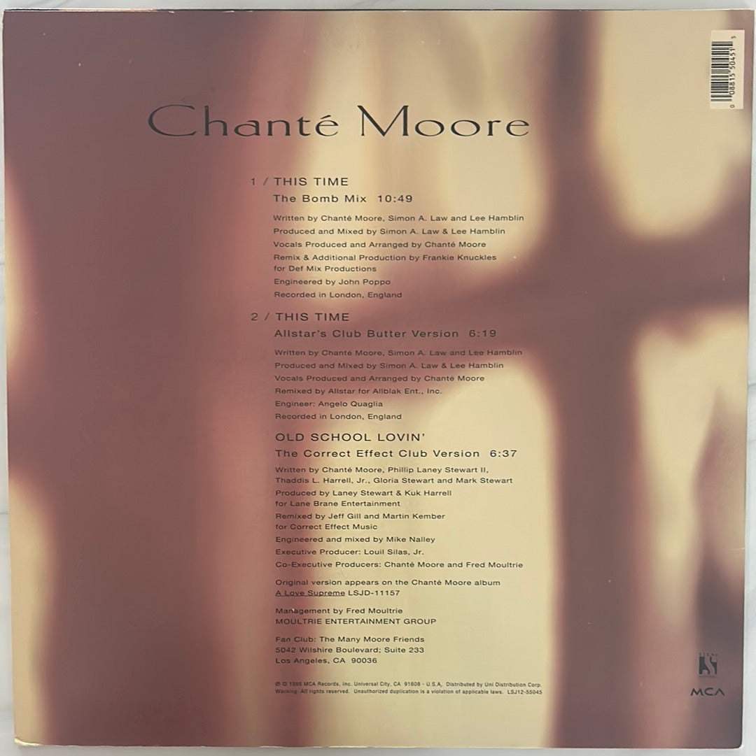 Chante Moore - This Time / Old School Lovin' (12" Single)