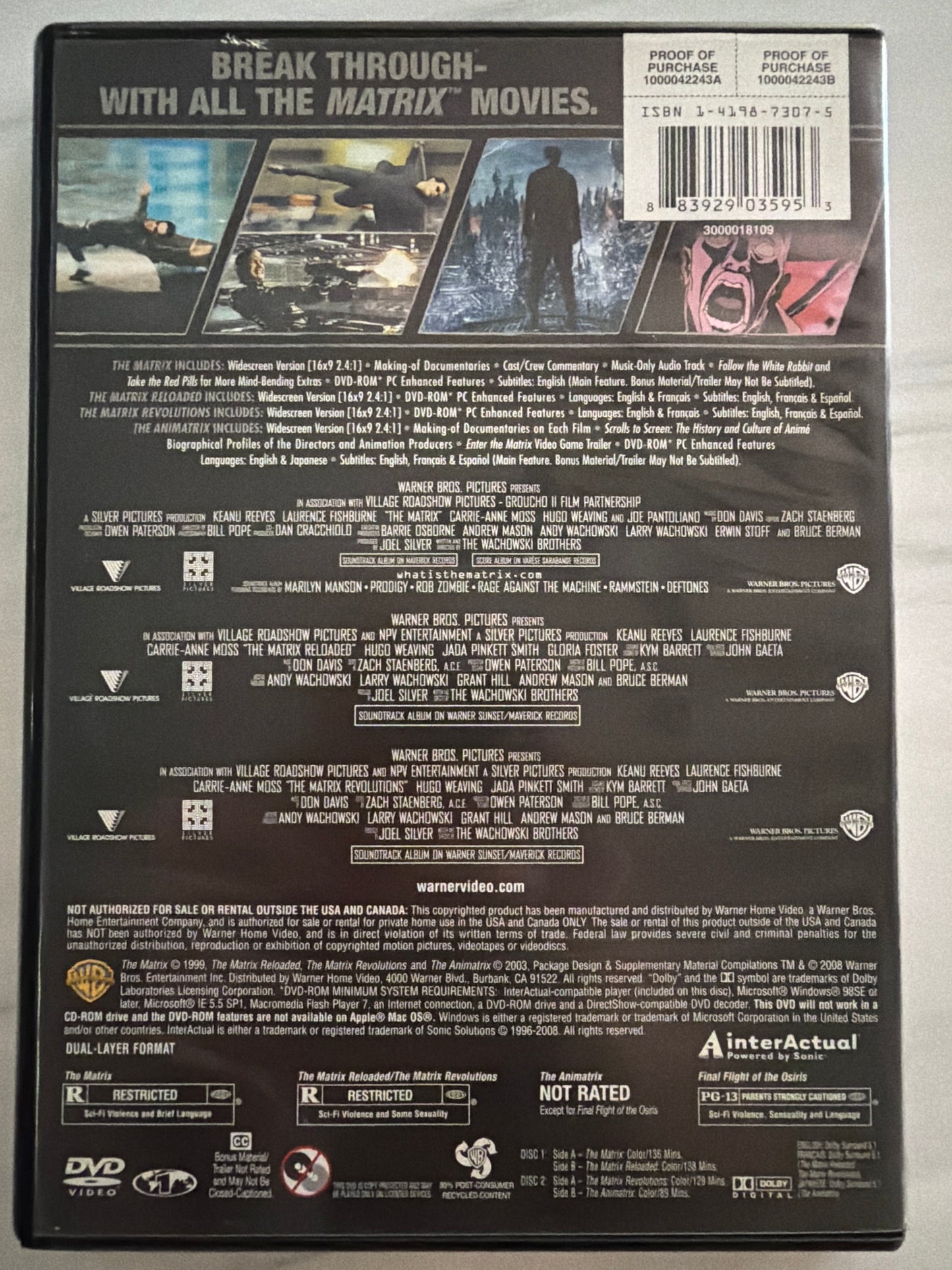 Matrix - Collection - 4 Films (DVD)