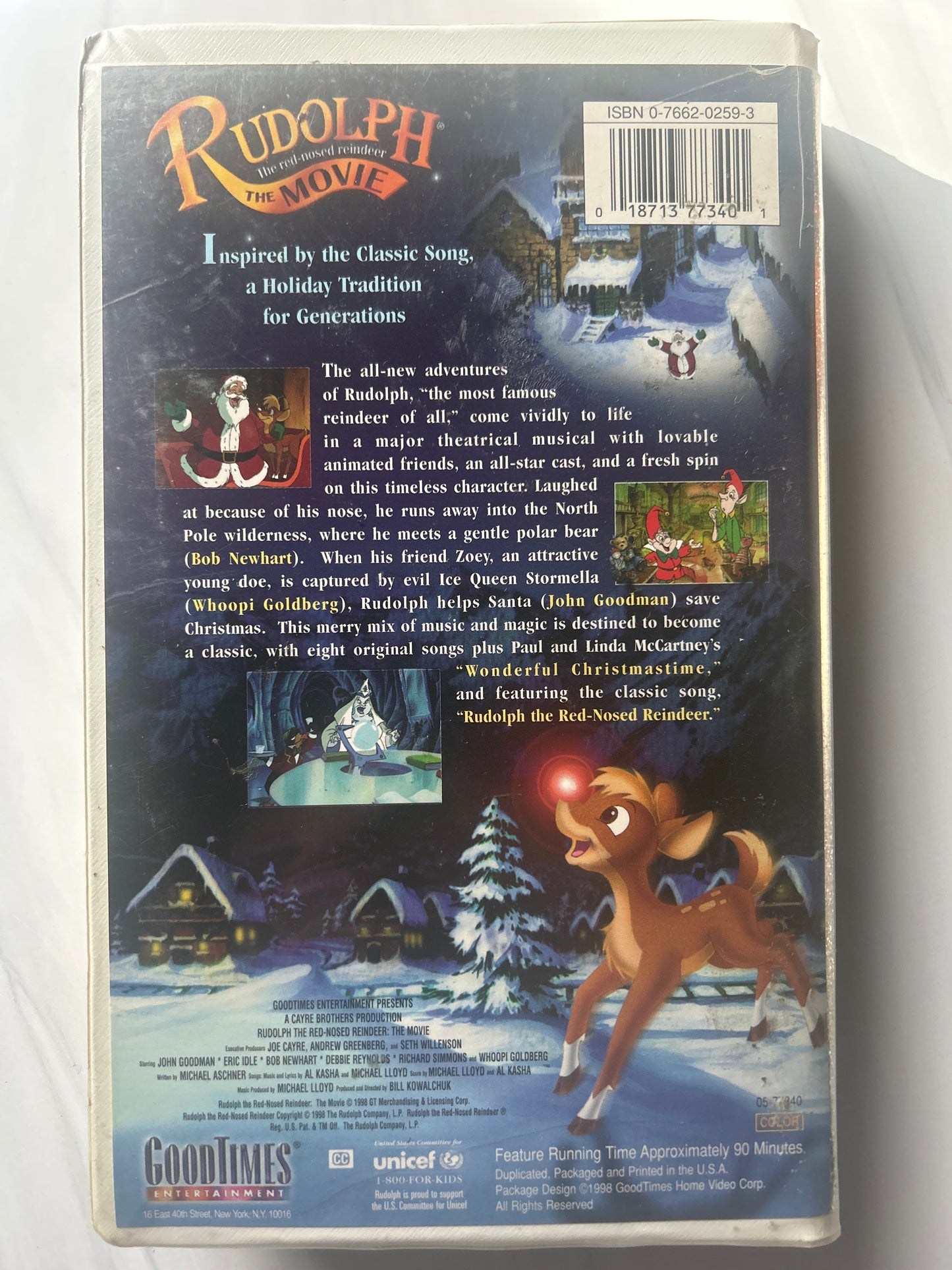 Rudolph The Red-nosed Reindeer The Movie (VHS)