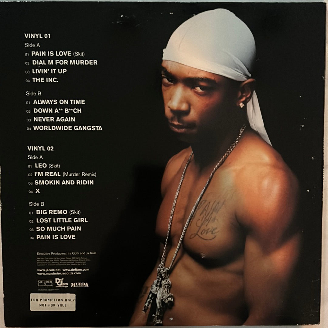 Ja Rule - Pain Is Love (2001 US Original Press) - ULTRASONIC CLEANED