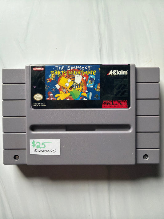 The Simpson's Bart's Nightmare (SNES)