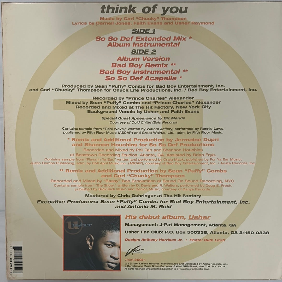 Usher - Think Of You (12" Single)