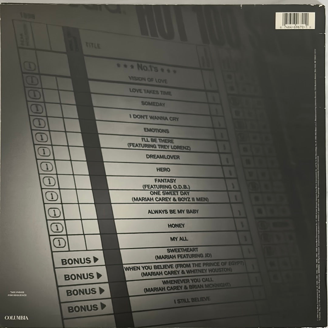 Mariah Carey ‎– #1's (1998 US Original Press) - Ultrasonic Cleaned