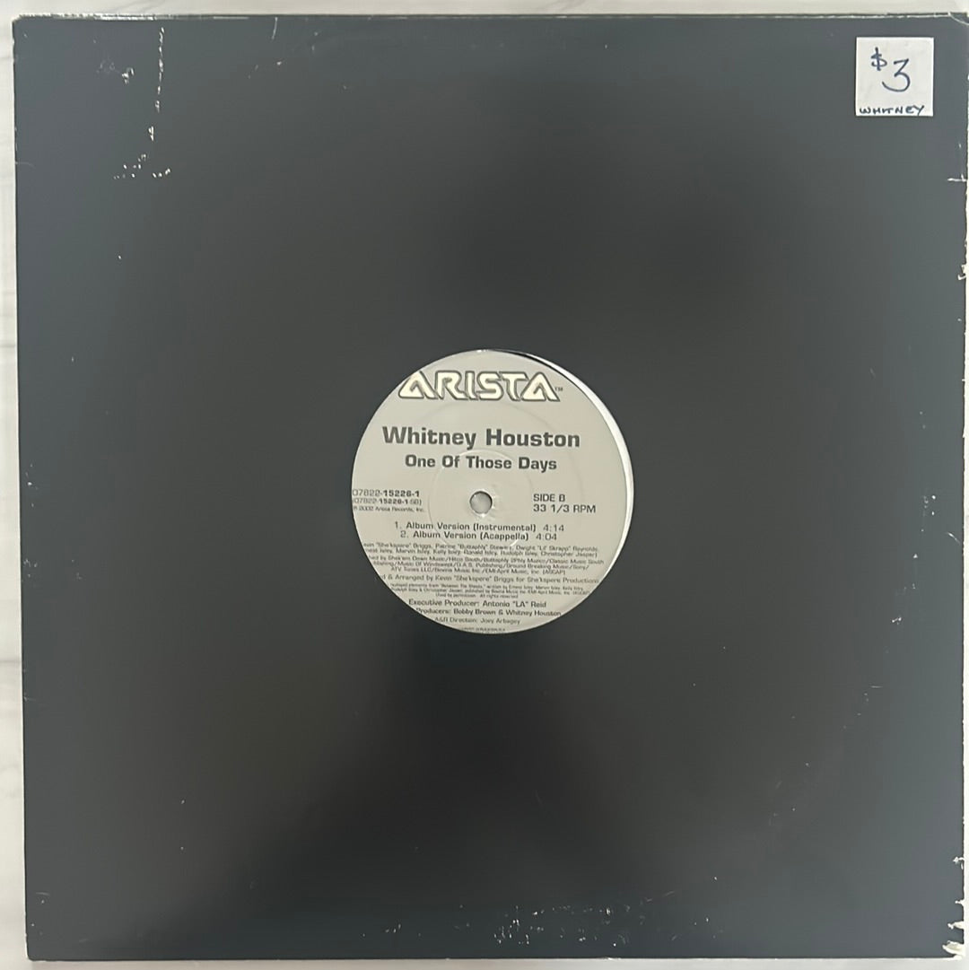 Whitney Houston - One Of Those Days (12" Single)