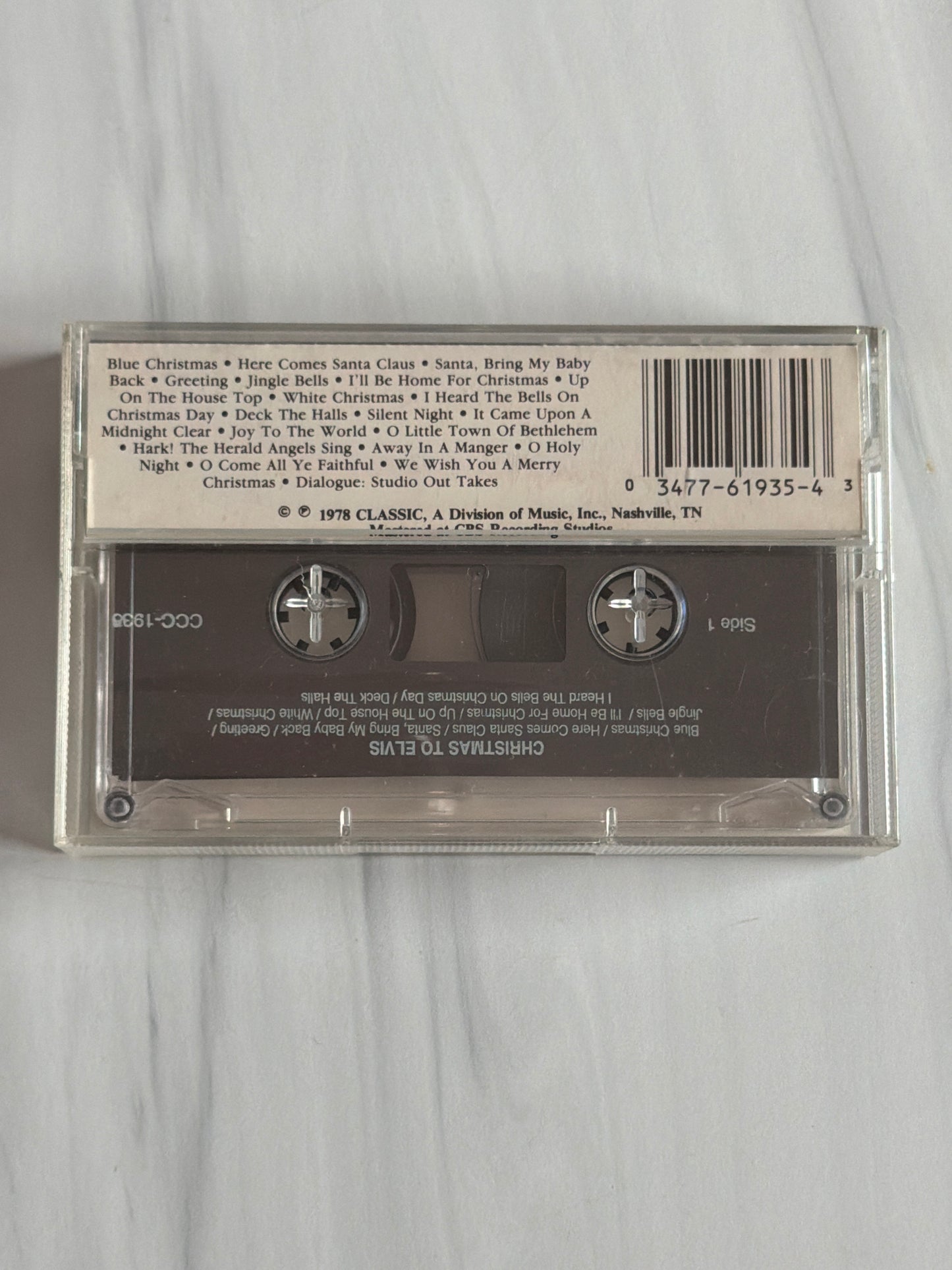 Christmas to Elvis from the Jordanaires (Cassette)