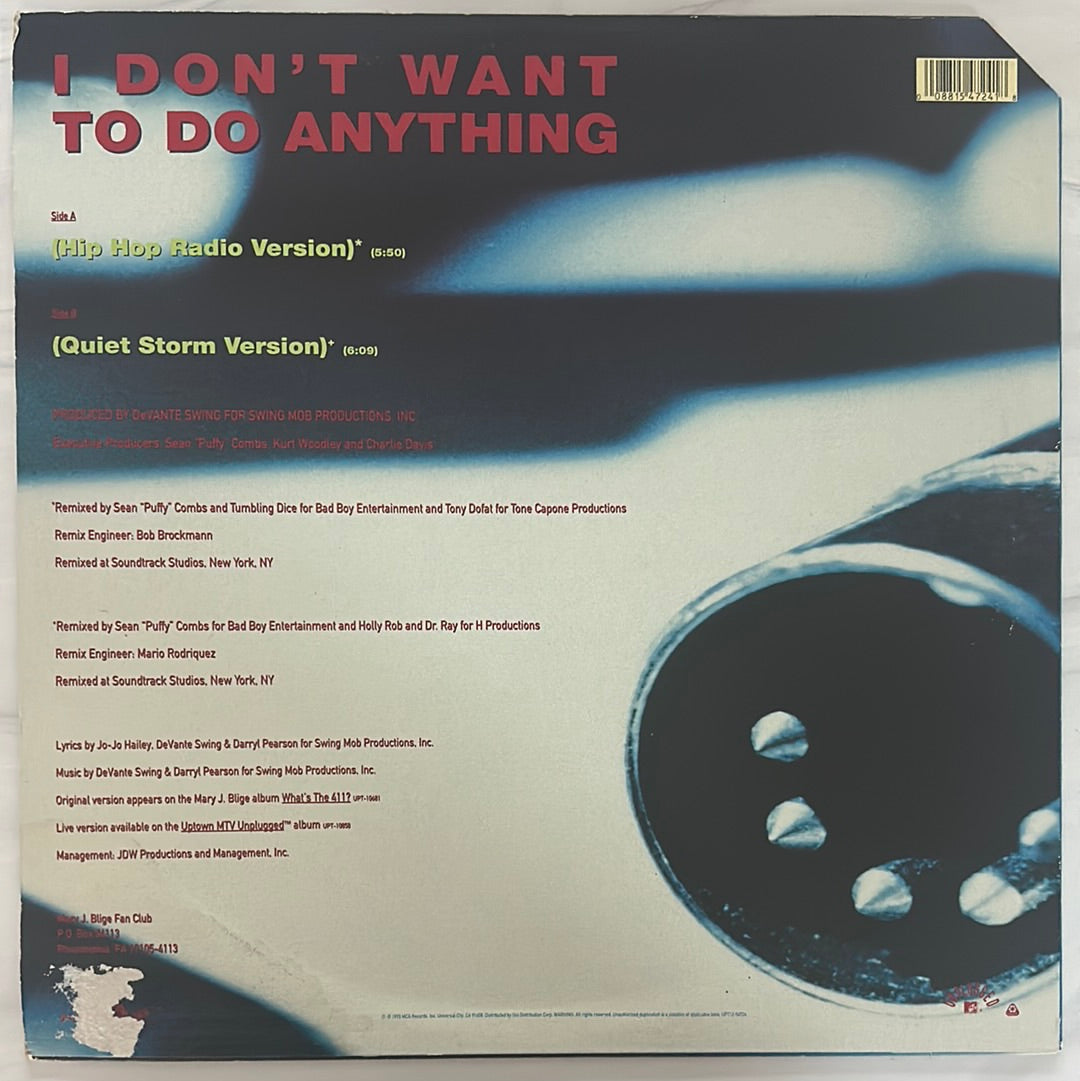 Mary J. Blige (Duet with K-Ci Hailey) - I Don't Want To Do Anything (12" Single)