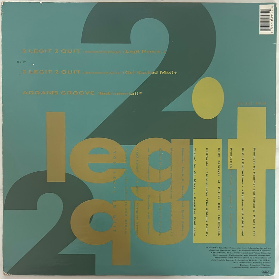 MC Hammer - 2 Legit 2 Quit (12" Single)