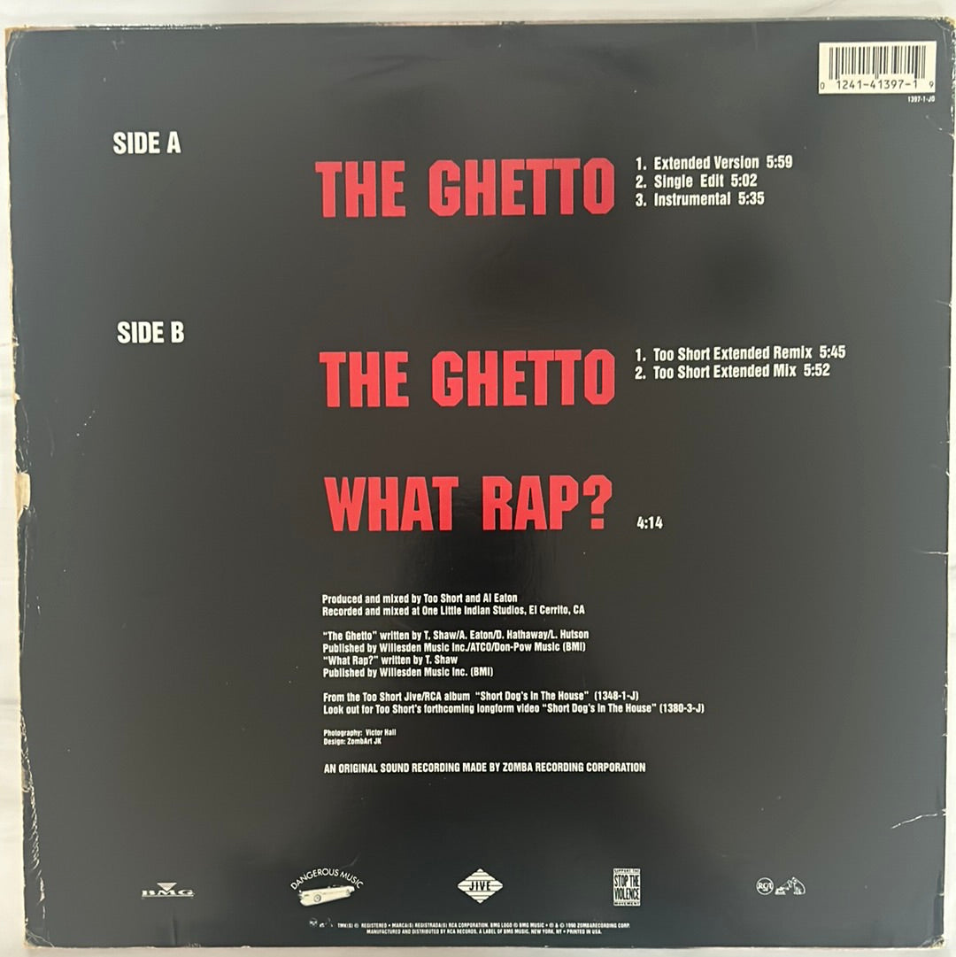 Too $hort - The Ghetto (12" Single)