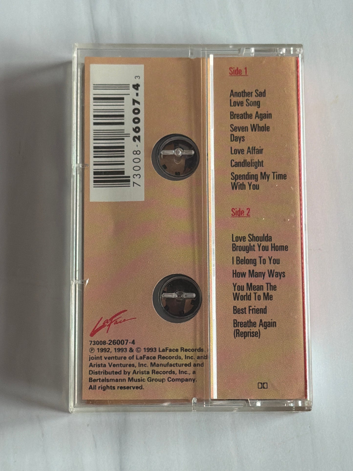 Toni Braxton - Toni Braxton (Cassette)