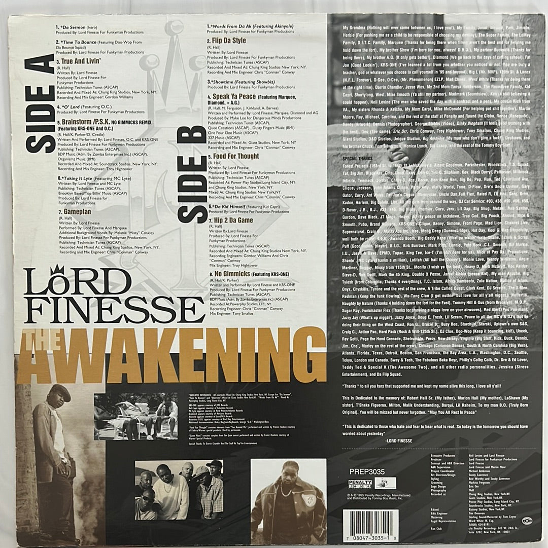 Lord Finesse ‎– The Awakening (1995 US Reissue, Unofficial)